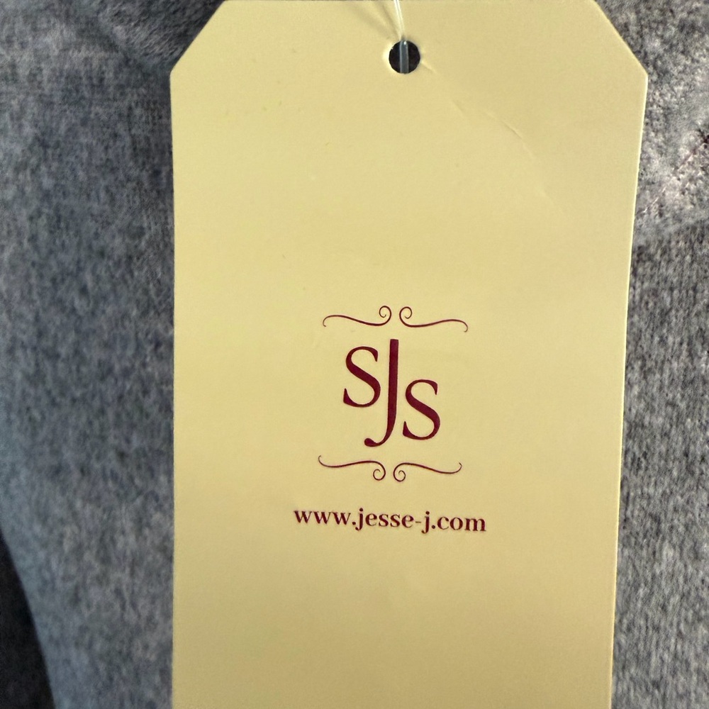 Jesse & Jax Taupe Cowl Neck Asymmetrical Hem Knit Top Size Small - Picture 9 of 13